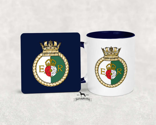 HMS Queen Elizabeth - MUG and COASTER SET