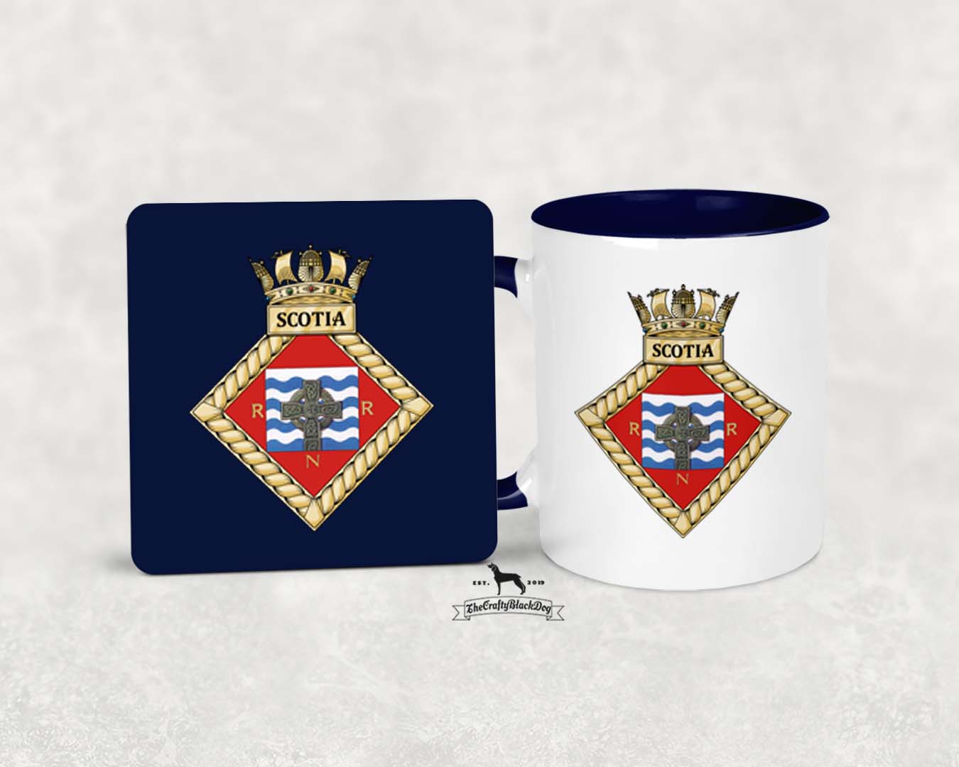 HMS Scotia - MUG and COASTER SET