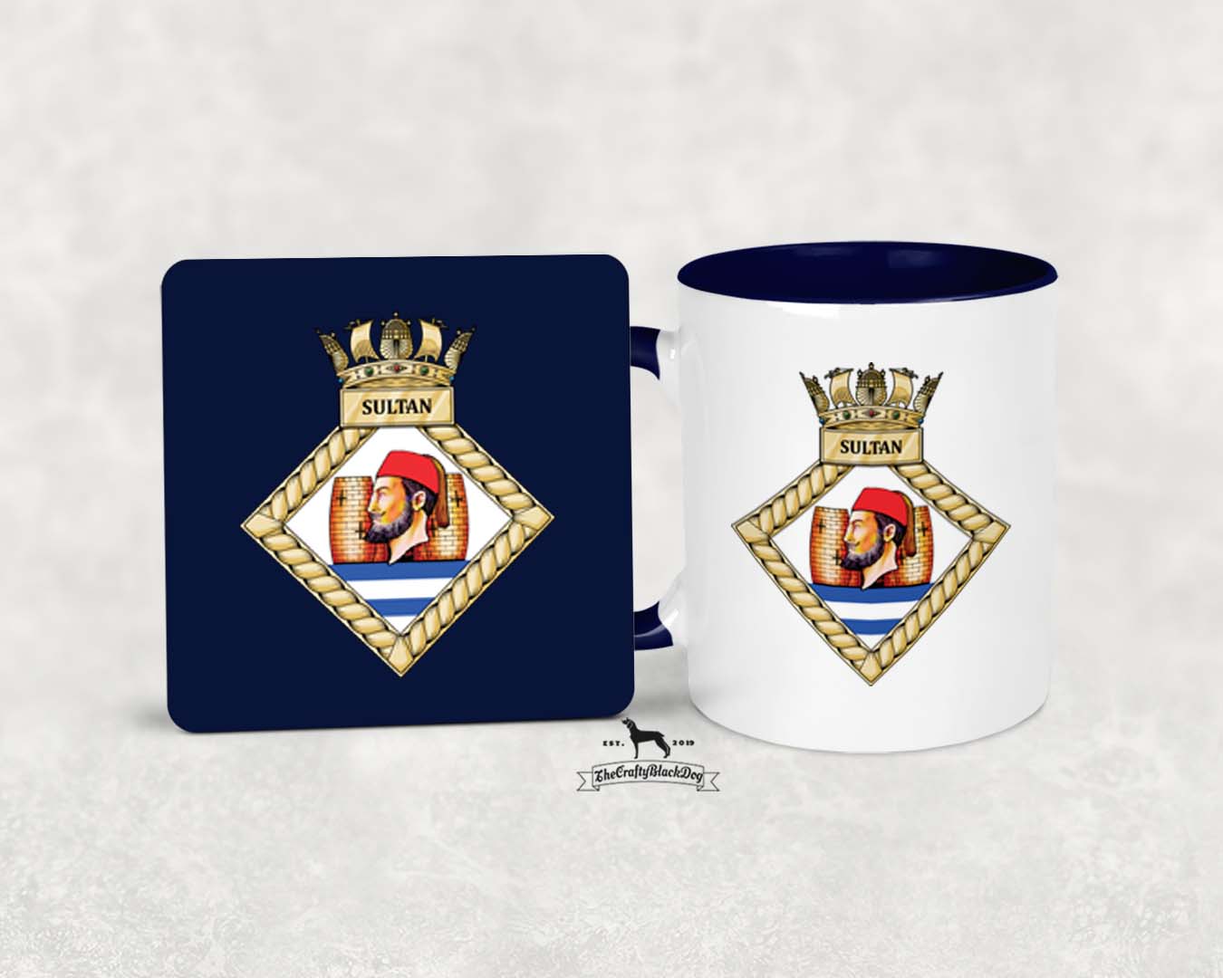 HMS Sultan - Mug &amp; Coaster Set