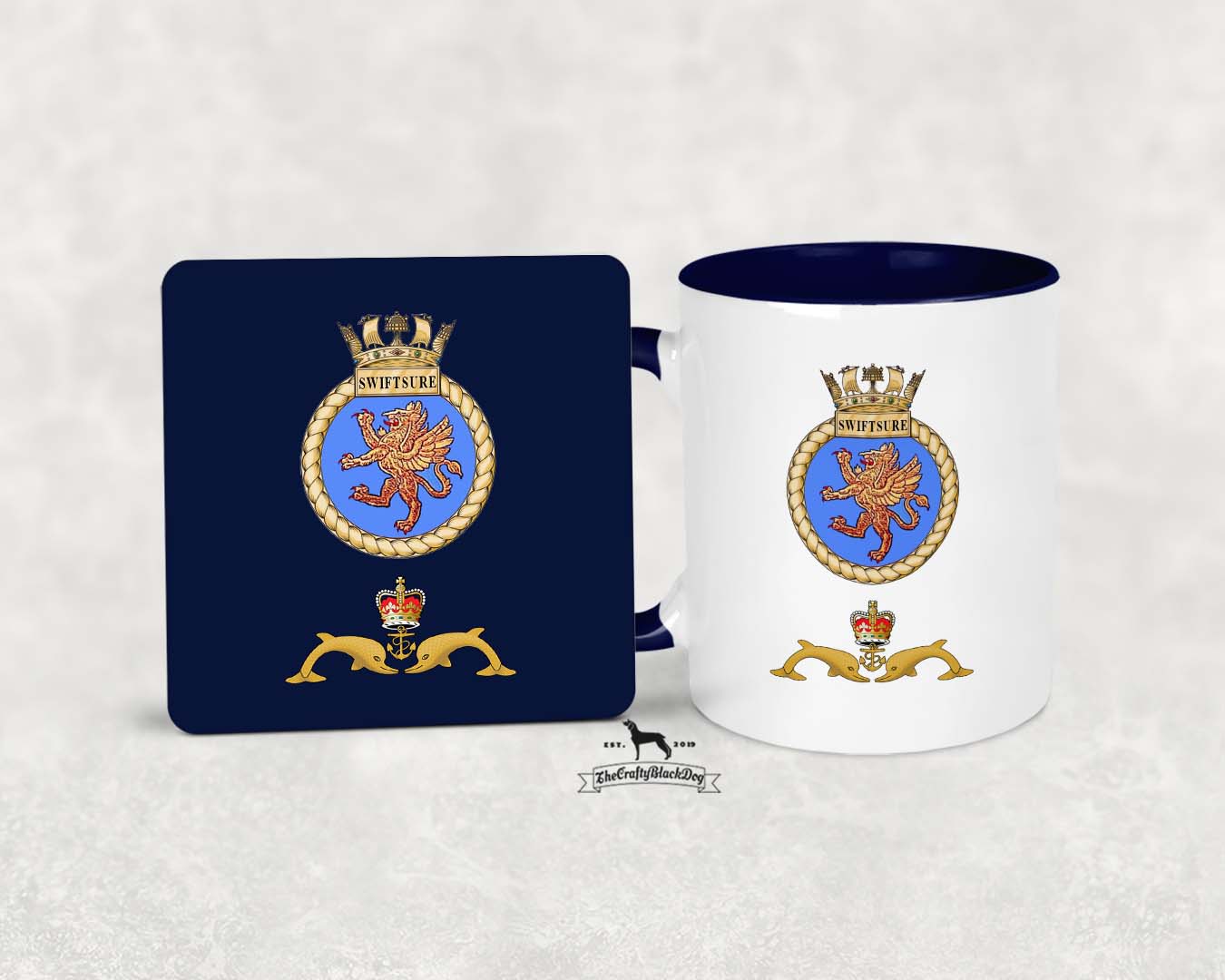 HMS Swiftsure - MUG and COASTER SET