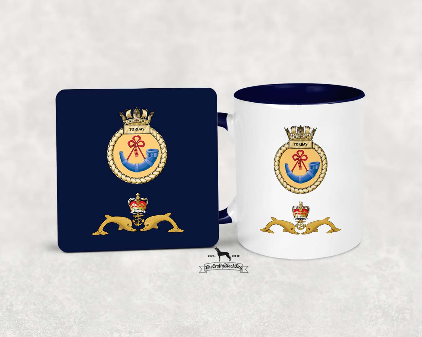 HMS Torbay - MUG and COASTER SET