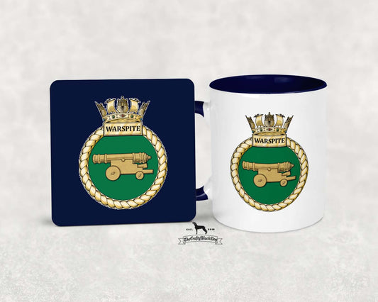 HMS Warspite - MUG and COASTER SET