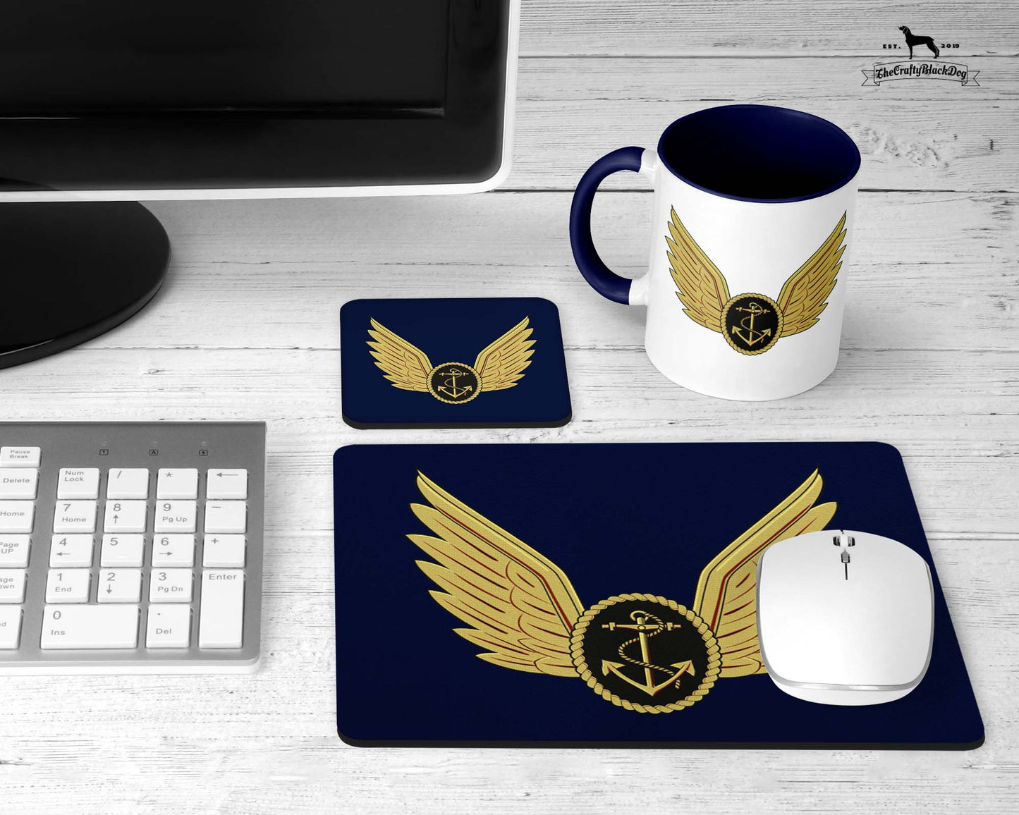 Royal Navy Aircrewman Wings - Office Set