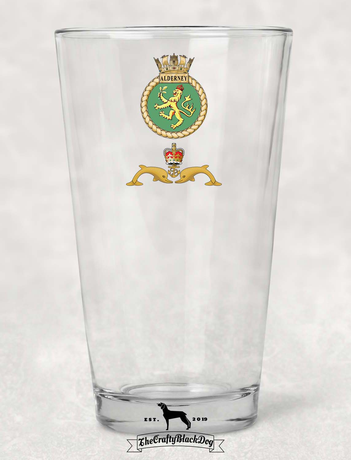 HMS Alderney - Pint Glass