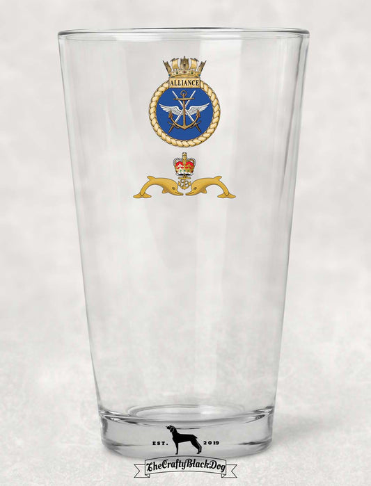 HMS Alliance - Pint Glass