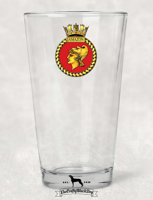 HMS Amazon - Pint Glass