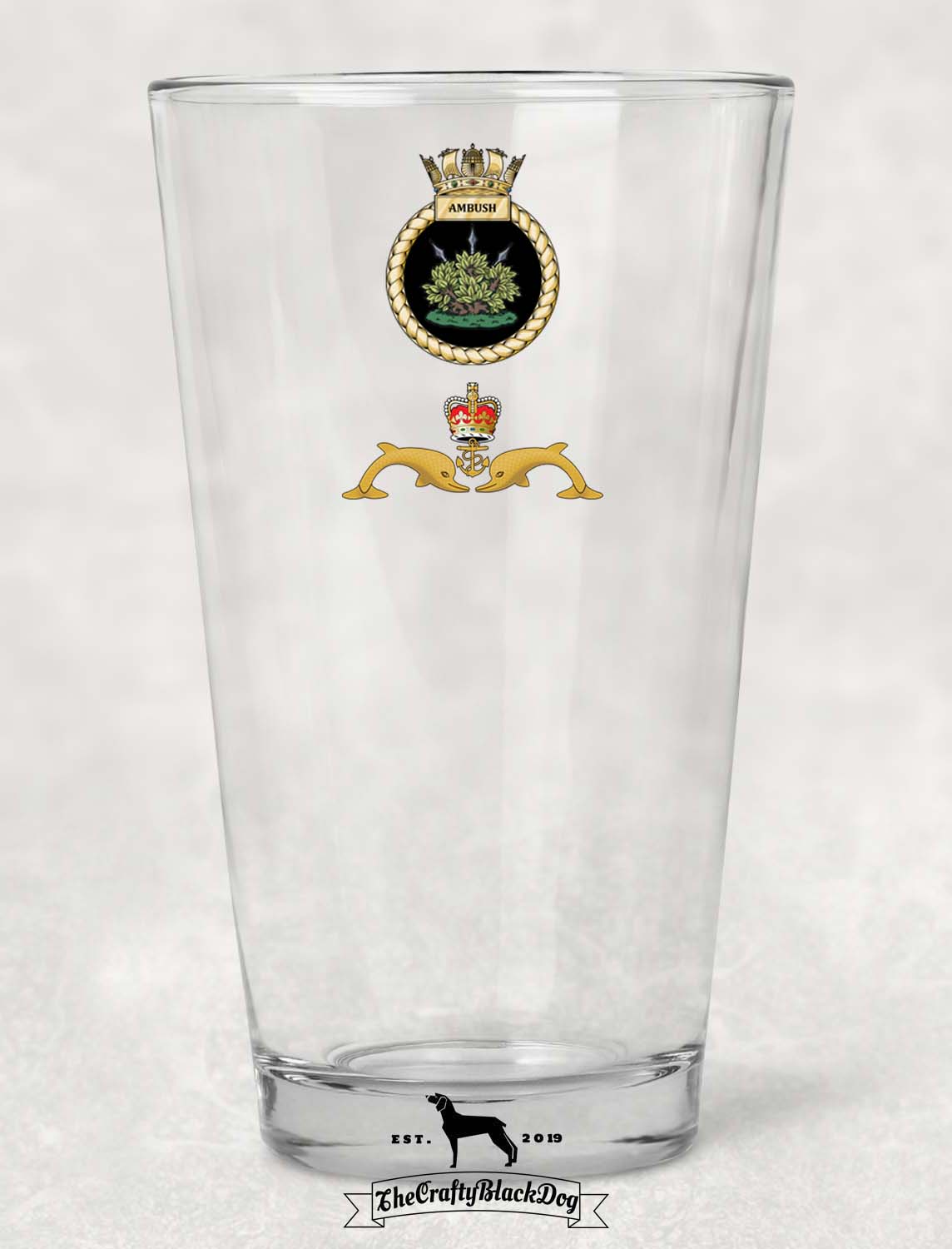 HMS Ambush - Pint Glass