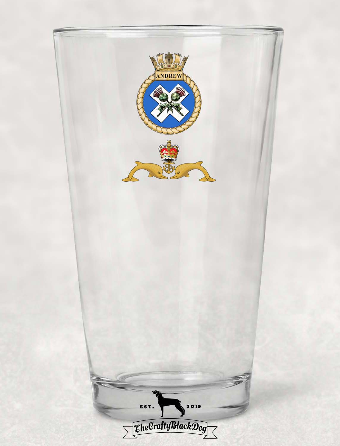 HMS Andrew - Pint Glass