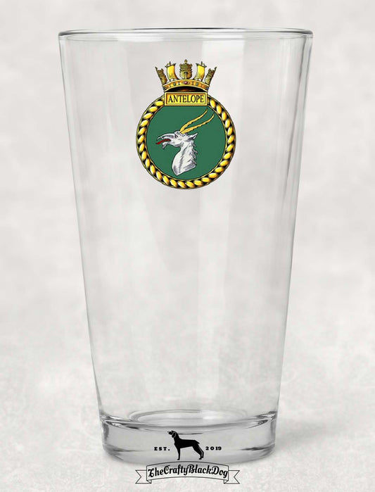 HMS Antelope - Pint Glass