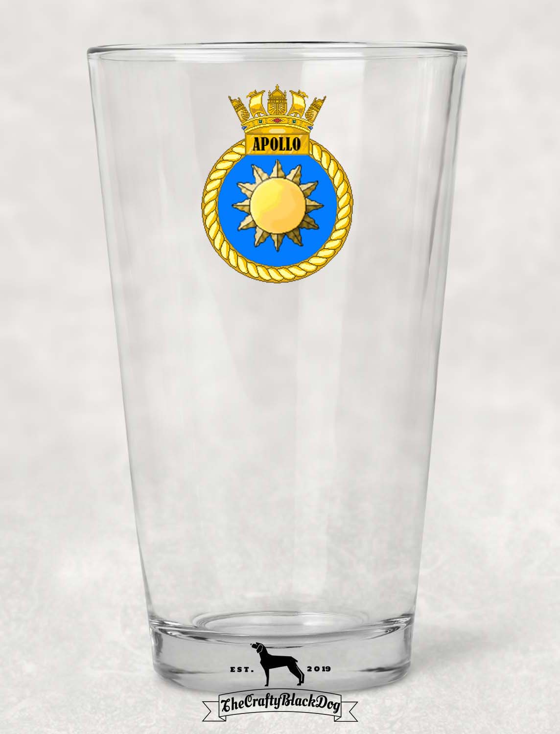 HMS Apollo - Pint Glass
