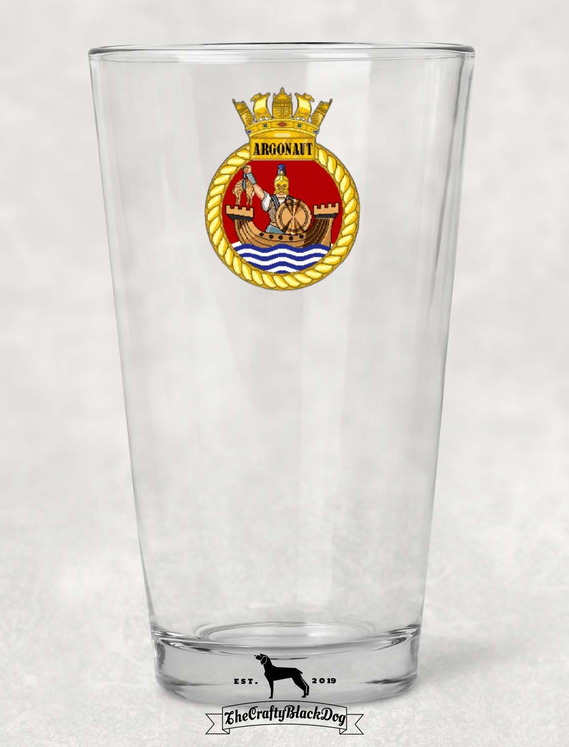 HMS Argonaut - Pint Glass