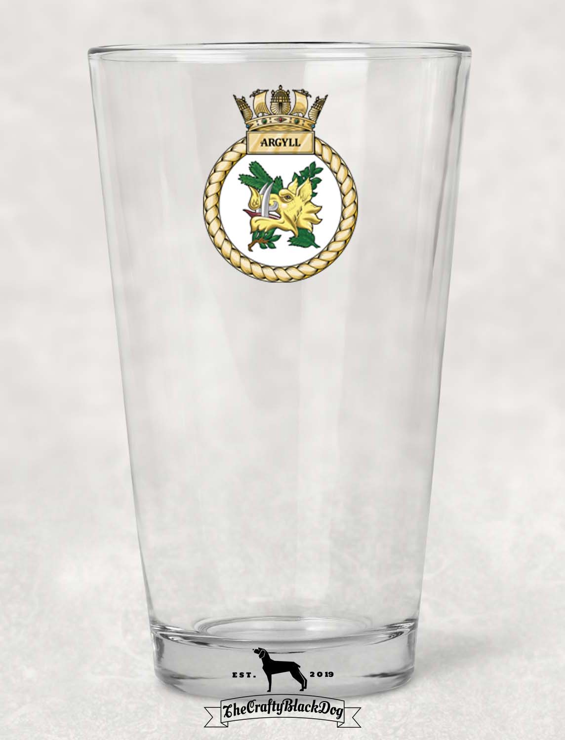 HMS Argyll - Pint Glass