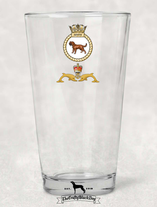 HMS Astute - Pint Glass