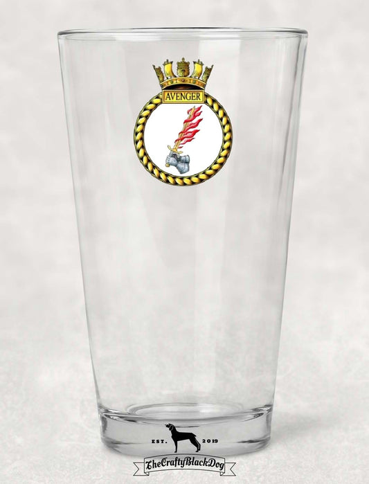 HMS Avenger - Pint Glass