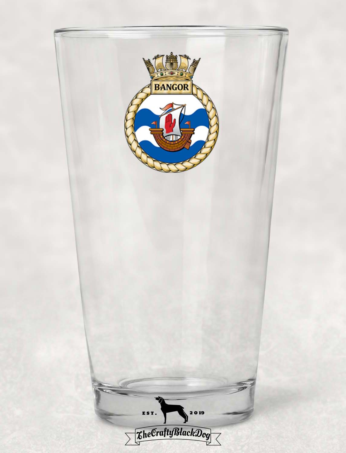 HMS Bangor - Pint Glass