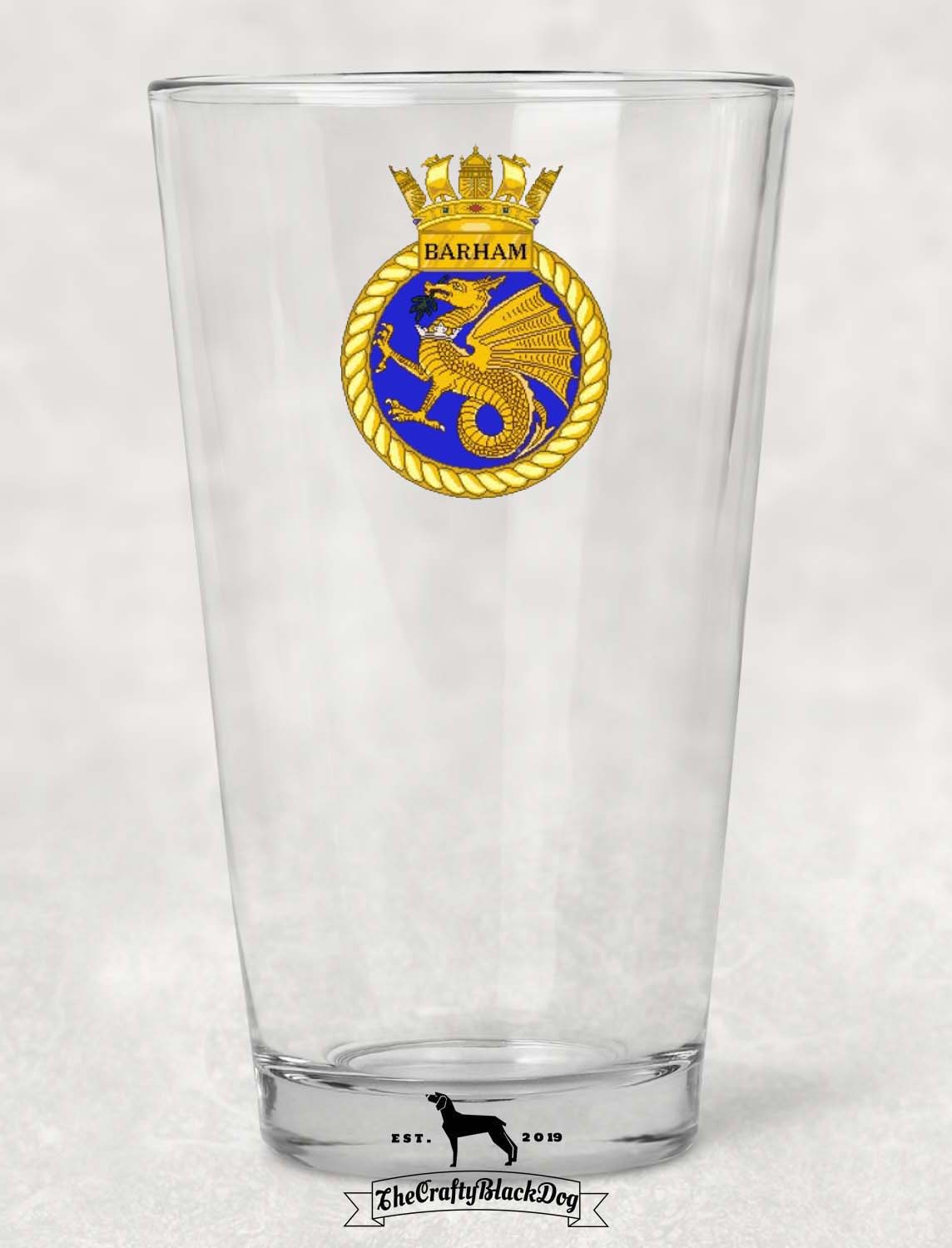 HMS Barham - Pint Glass