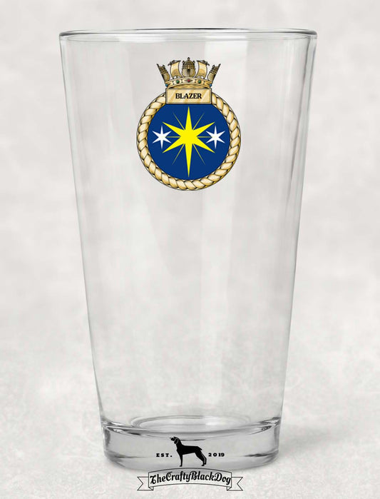 HMS Blazer - Pint Glass