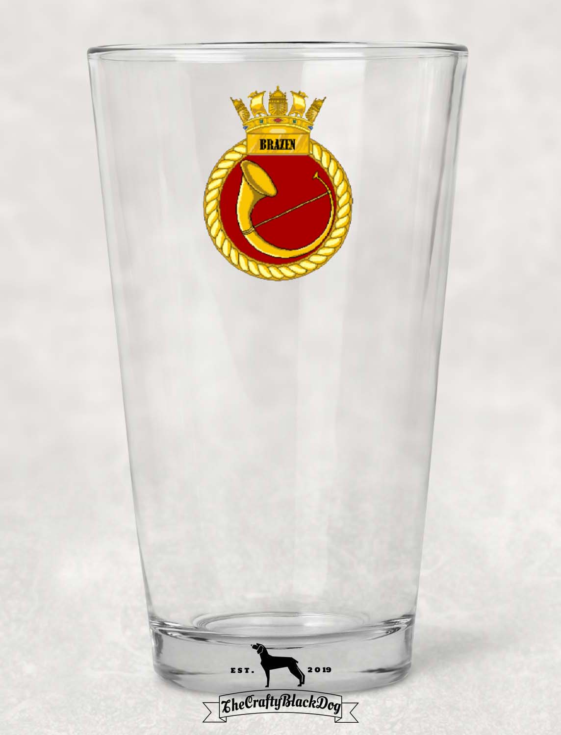 HMS Brazen - Pint Glass