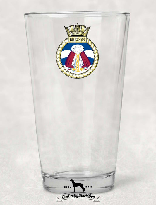 HMS Brecon - Pint Glass