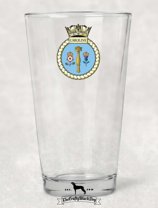 HMS Caroline - Pint Glass