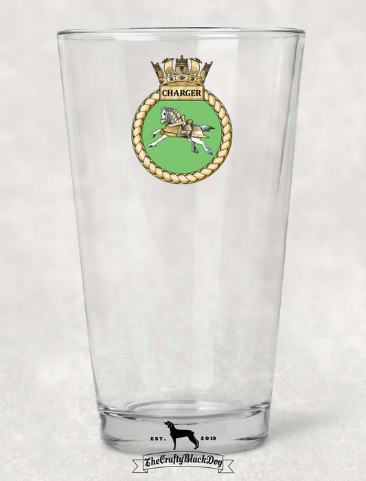 HMS Charger - Pint Glass