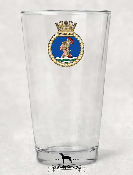 HMS Dauntless - Pint Glass
