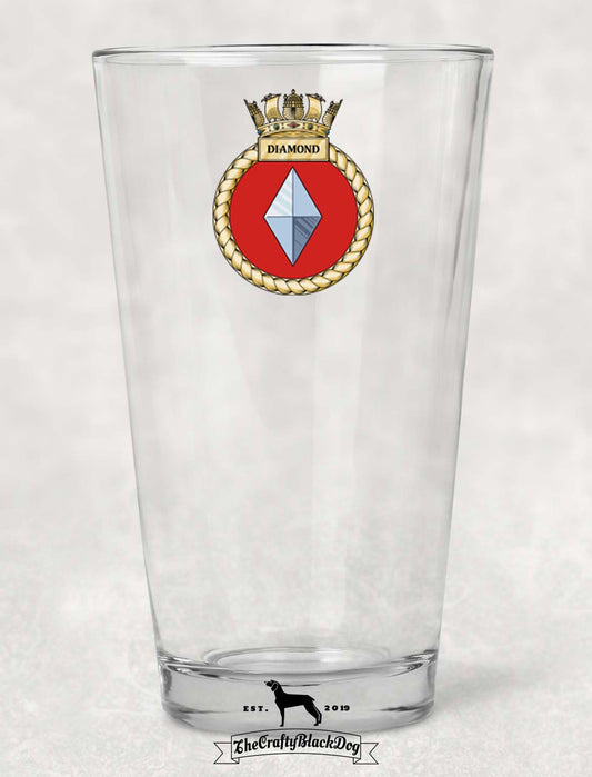 HMS Diamond - Pint Glass