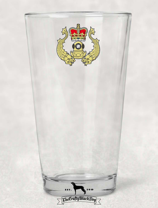 Royal Navy Diver - Pint Glass
