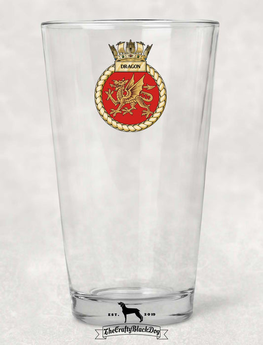 HMS Dragon - Pint Glass