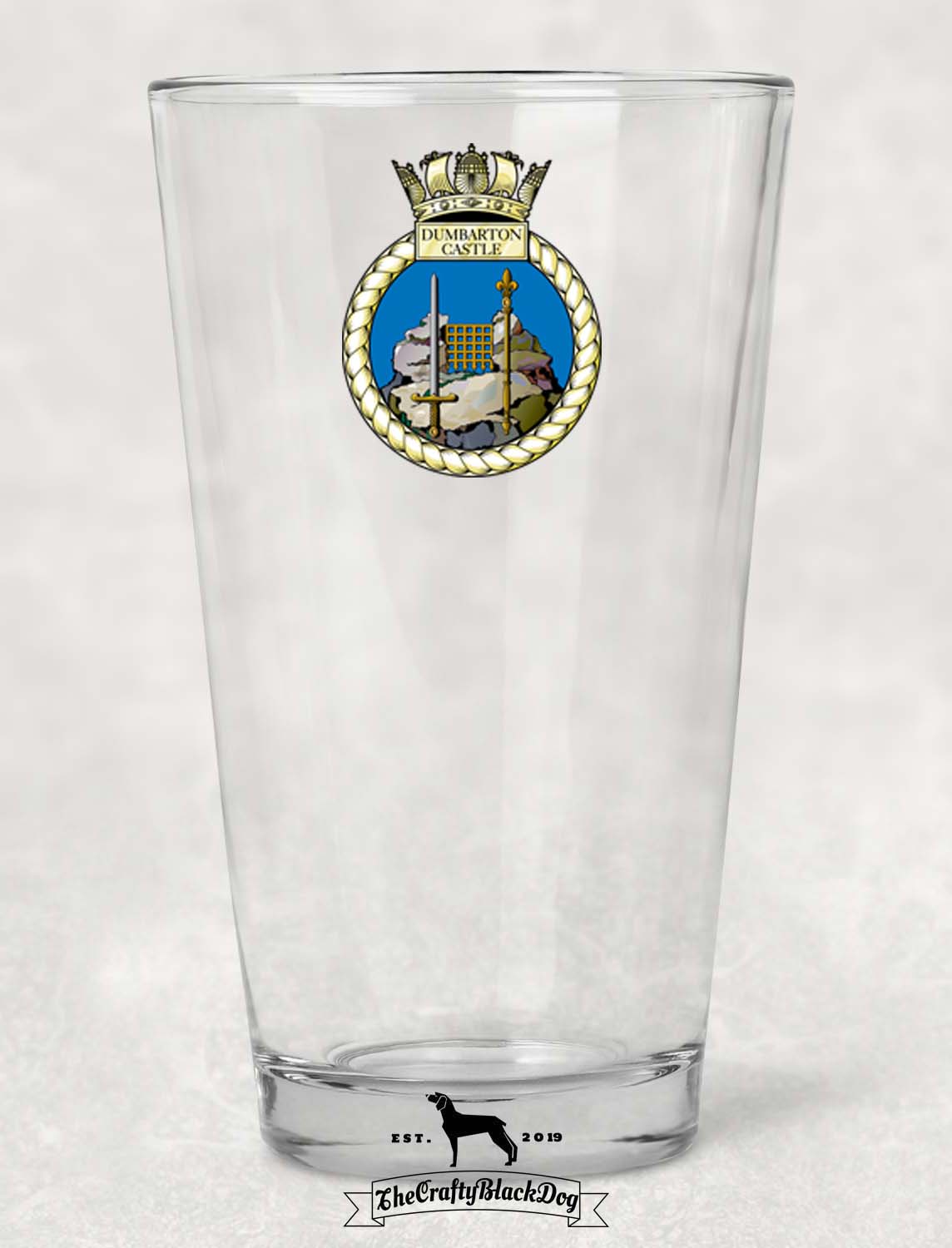HMS Dumbarton Castle - Pint Glass