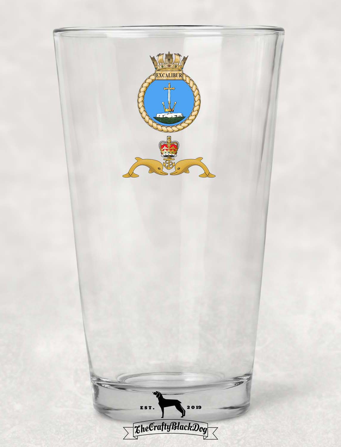 HMS Excalibur - Pint Glass