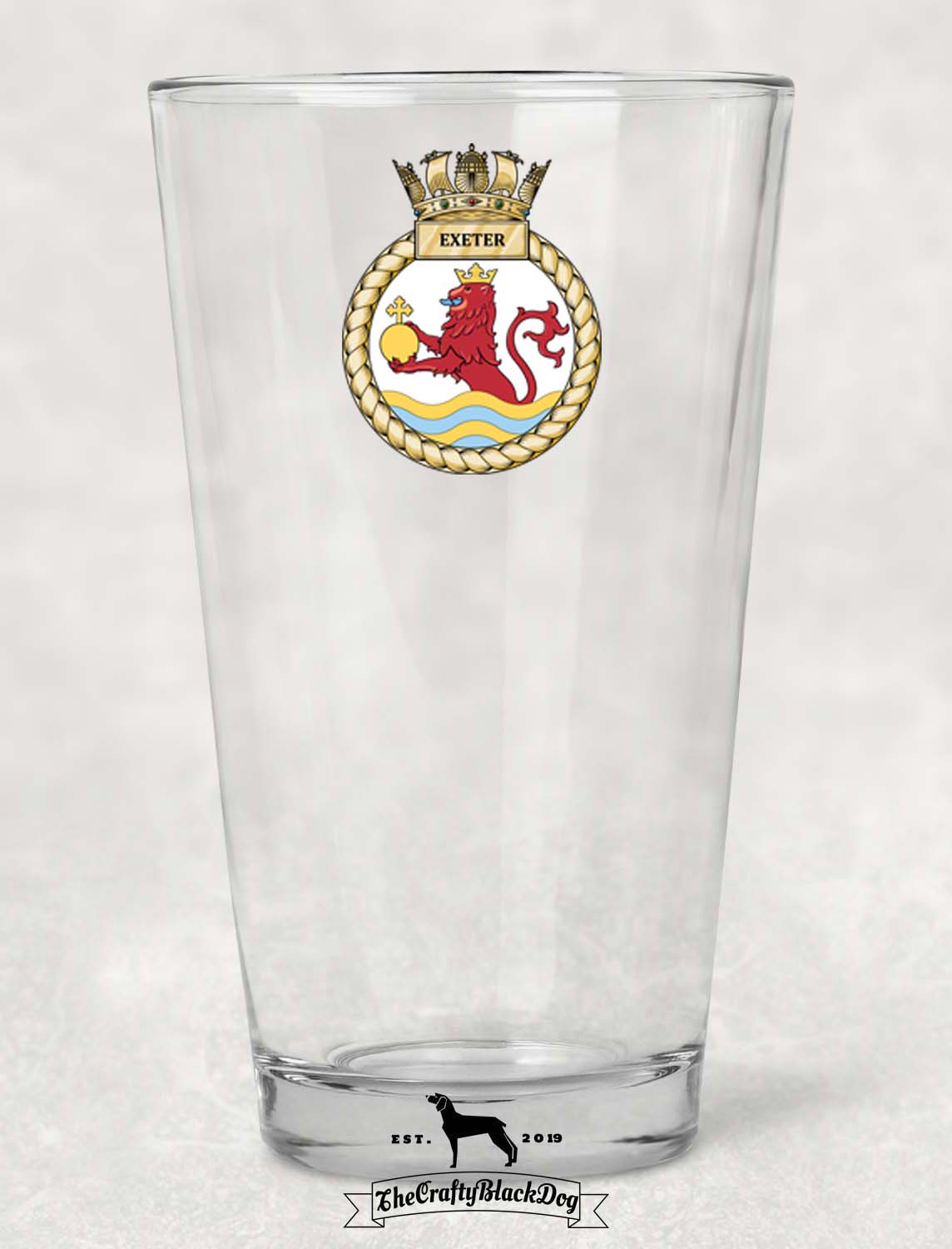 HMS Exeter - Pint Glass