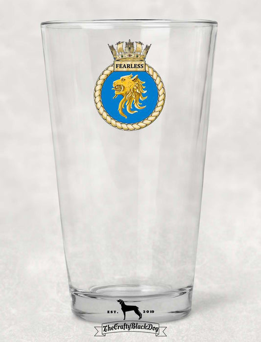 HMS Fearless - Pint Glass