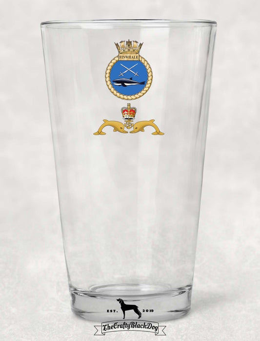 HMS Finwhale - Pint Glass