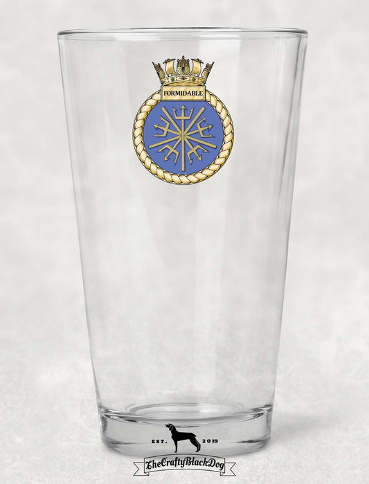 HMS Formidable - Pint Glass