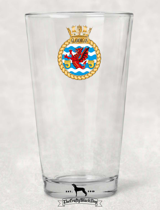 HMS Glamorgan - Pint Glass