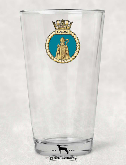 HMS Glasgow - Pint Glass