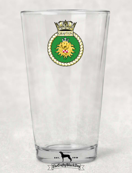 HMS Grafton - Pint Glass