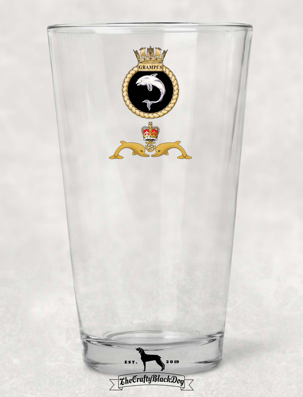 HMS Grampus - Pint Glass