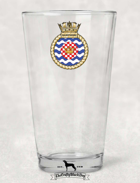 HMS Hampshire - Pint Glass