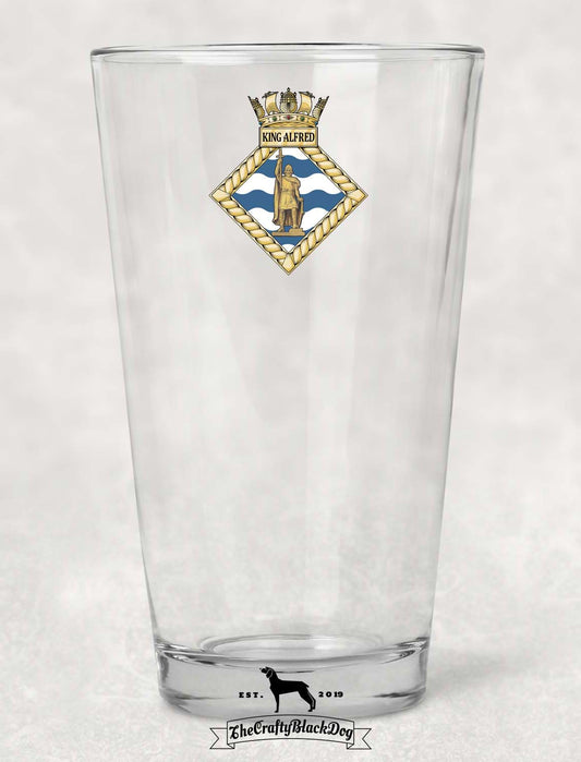 HMS King Alfred - Pint Glass