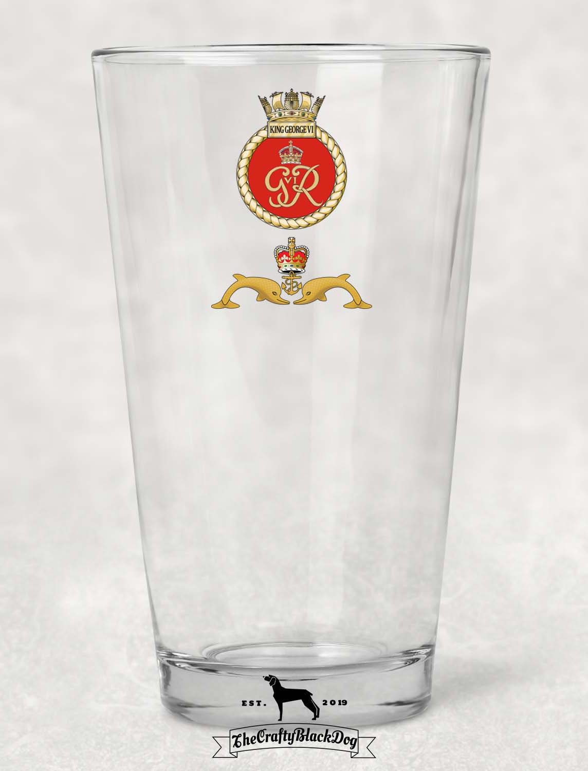 HMS King George VI - Pint Glass