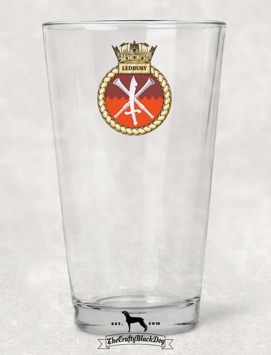 HMS Ledbury - Pint Glass