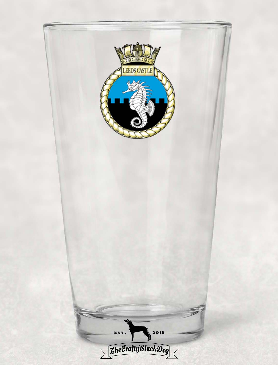 HMS Leeds Castle - Pint Glass