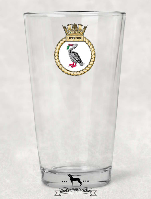 HMS Liverpool - Pint Glass