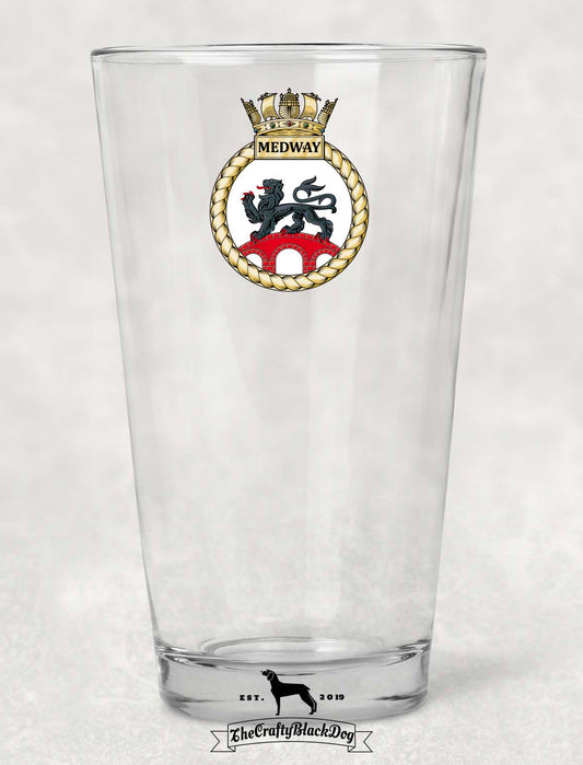HMS Medway - Pint Glass