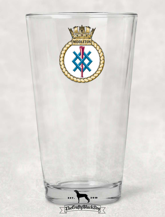 HMS MIddleton - Pint Glass