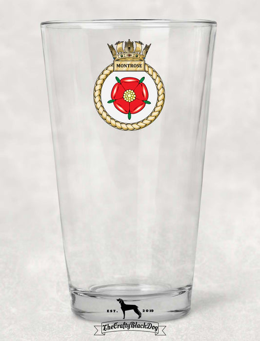 HMS Montrose - Pint Glass