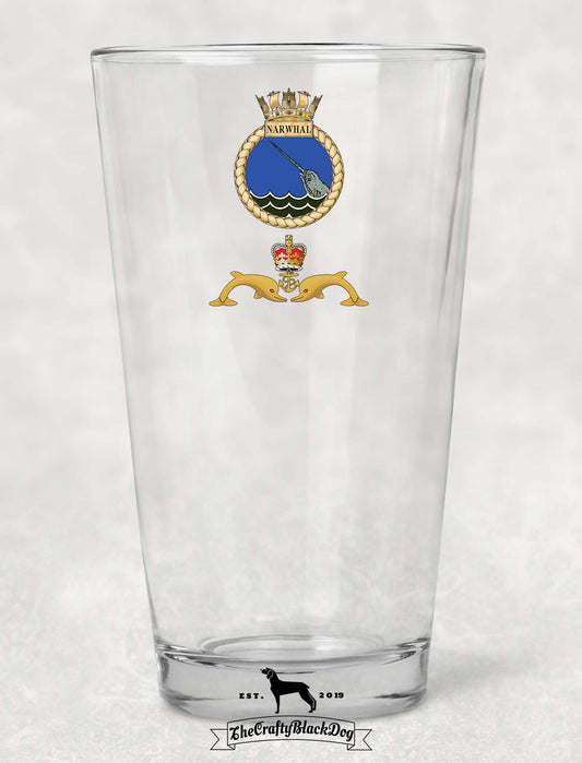 HMS Narwhal - Pint Glass