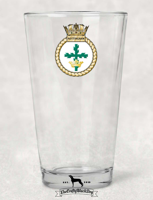 HMS Nottingham - Pint Glass